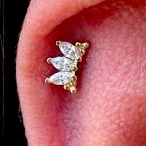 Solid gold Eloise earring jewelry